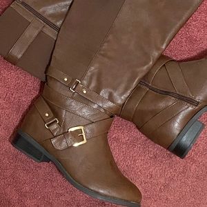 Torrid Ladies Size 10.5 Brown Riding Boots